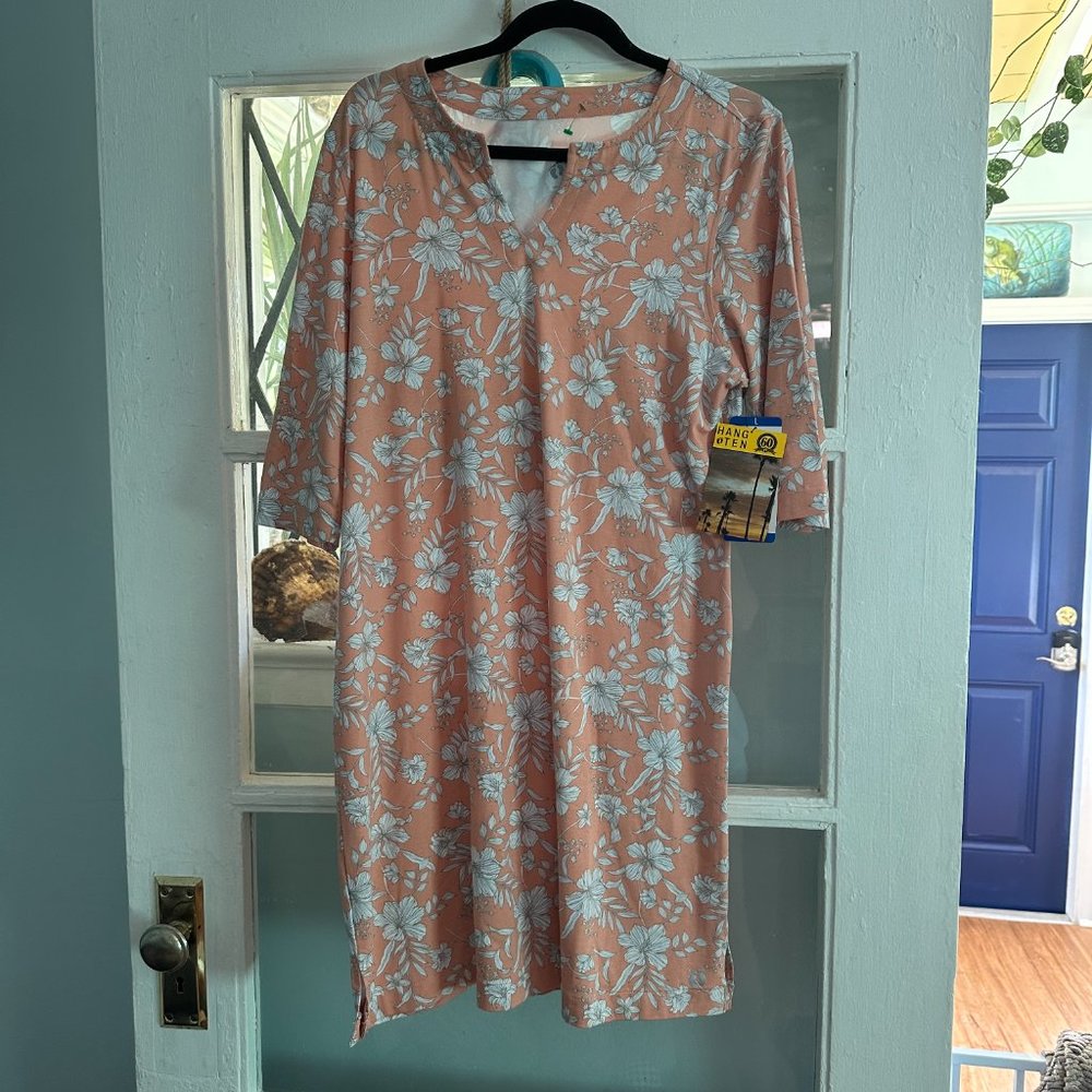 Hang Ten UPF Protection Sundress Coverup UPF 50 + Color Shrimp Beach Pool